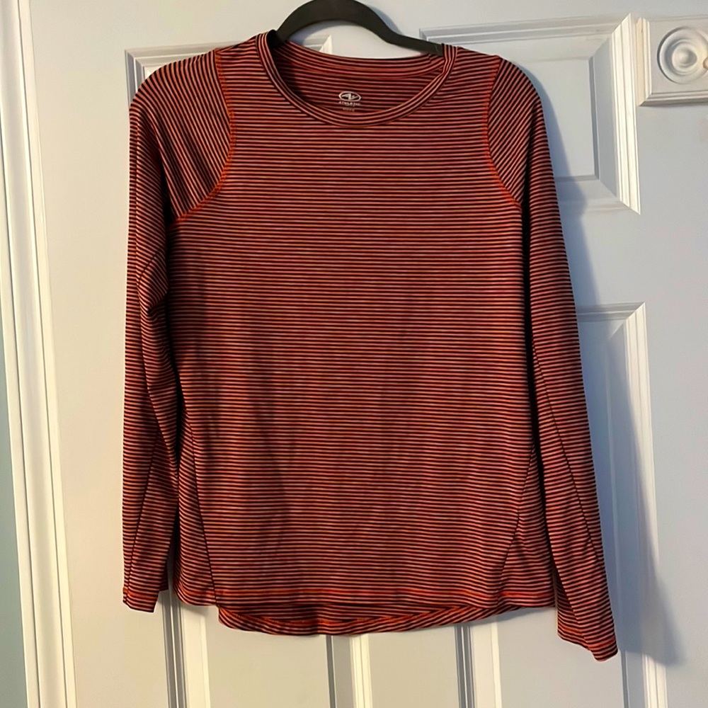 Athletic Works- long sleeve striped shirt size small 4-6